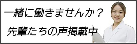 一緒に働きませんか？先輩たちの声掲載中